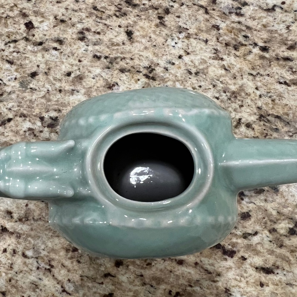 Vintage Celadon Green Ceramic Dragon Teapot Asian Mythical Tea Pot Made In China - Picture 5 of 7